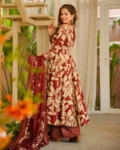Muslin Digital Printed Kurti Set with Bottom & Dupatta