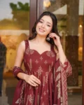Muslin Digital Printed Kurti Set with Bottom & Dupatta