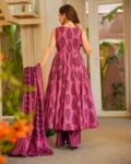 Muslin Digital Printed Kurti Set with Bottom & Dupatta