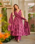 Muslin Digital Printed Kurti Set with Bottom & Dupatta