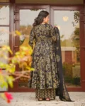 Muslin Digital Printed Kurti Set with Bottom & Dupatta