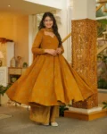 Muslin Digital Printed Kurti Set with Bottom & Dupatta