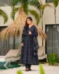 Muslin Digital Printed Kurti Set with Bottom & Dupatta