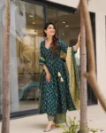 Muslin Digital Printed Kurti Set with Bottom & Dupatta