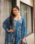 Muslin Digital Printed Kurti Set with Bottom & Dupatta (3 PCS)