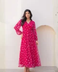 Heavy Faux Georgette Fully Flared Digital Printed Anarkali Gown