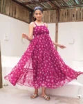 Heavy Faux Georgette Digital Printed Fully Flared Anarkali Gown