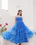 Heavy Faux Georgette Fully Flared Digital Printed Anarkali Gown