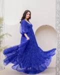 Heavy Faux Georgette Fully Flared Digital Printed Anarkali Gown