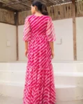 Heavy Faux Georgette Fully Flared Digital Printed Anarkali Gown