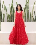 Heavy Faux Georgette Fully Flared Digital Printed Anarkali Gown