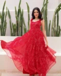 Heavy Faux Georgette Fully Flared Digital Printed Anarkali Gown
