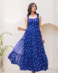 Heavy Faux Georgette Fully Flared Digital Printed Anarkali Gown