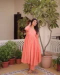 Premium Cotton Embroidered Kurti Pant Set
