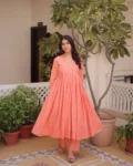 Premium Cotton Embroidered Kurti Pant Set
