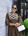 Designer Summer Special Jaipuri Cotton Gown with Hand Embroidery Work
