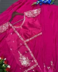 Designer Chinon Lehenga Choli with Embroidery Work Jacket Set