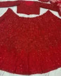 Designer Faux Georgette Embroidered Lehenga Choli with Net Dupatta