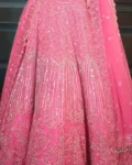 Carnival Designer Net Lehenga with Rainbow Sequins Work
