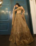 Designer Butterfly Net Embroidered Lehenga Choli with Sequins Work