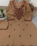 Heavy Thread Embroidered Cotton Cord Set