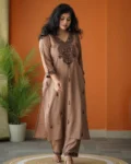Heavy Thread Embroidered Cotton Cord Set