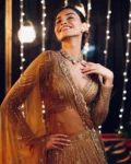 Kasturi Silk Georgette Lehenga Choli with Dori & Sequins Work