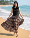 Women's Pure Cotton Top & Skirt Co-Ord Set