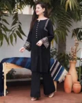 Women's Premium Cotton Aari Work Kurta Palazzo Set