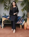 Women's Premium Cotton Aari Work Kurta Palazzo Set