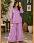 Women's Gold Crush Kurti, Koti & Palazzo Set