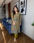 New Arrival Pure Natural Crepe Ajrakh Print Co-Ord Set