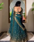 Latest Designer Premium Georgette Embroidered Sequins Lehenga with Heavy Cancan & Dupatta