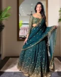 Latest Designer Premium Georgette Embroidered Sequins Lehenga with Heavy Cancan & Dupatta