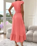 Designer Delta Gown in Premium Polyester Fabric with Dyed Finish – Elegant Party Wear