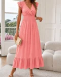 Designer Delta Gown in Premium Polyester Fabric with Dyed Finish – Elegant Party Wear