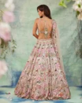 Garden of Elegance Faux Georgette Lehenga Set with Thread, Sequins & Zari Work