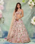 Garden of Elegance Faux Georgette Lehenga Set with Thread, Sequins & Zari Work