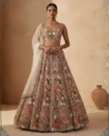 Trending Butterfly Soft Net Lehenga with Multicolor Thread Embroidery, Heavy Cancan & Canvas