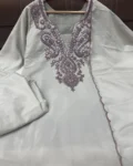 Festival Special Muslin Cotton 3-Piece Set with Foil Mirror Embroidery & Dupatta
