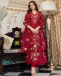 Premium Pure Mul Chanderi Embroidered Suit Set