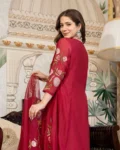 Premium Pure Mul Chanderi Embroidered Suit Set