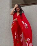 Premium Pure Siffon Handwork Saree