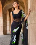 Premium Pure Siffon Handwork Saree