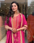 Premium Pakistani Reshmi Pink Ready-Made Suit Set