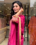 Premium Pakistani Reshmi Pink Ready-Made Suit Set