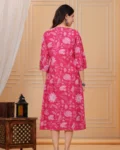 Maternity & Feeding Cotton Sanganeri Print Gown