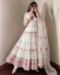Festive Trending Designer Fendy Silk Gown Set