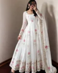 Festive Trending Designer Fendy Silk Gown Set