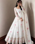 Festive Trending Designer Fendy Silk Gown Set